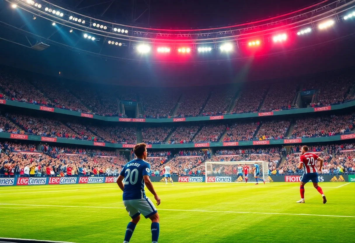 Soccer match action between Charlotte FC and D.C. United