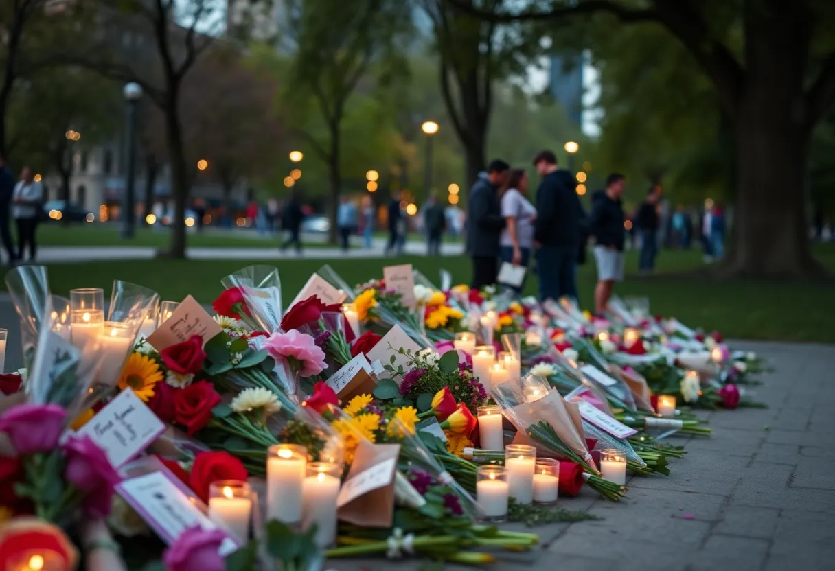 Memorial for youth violence victims in Charlotte park