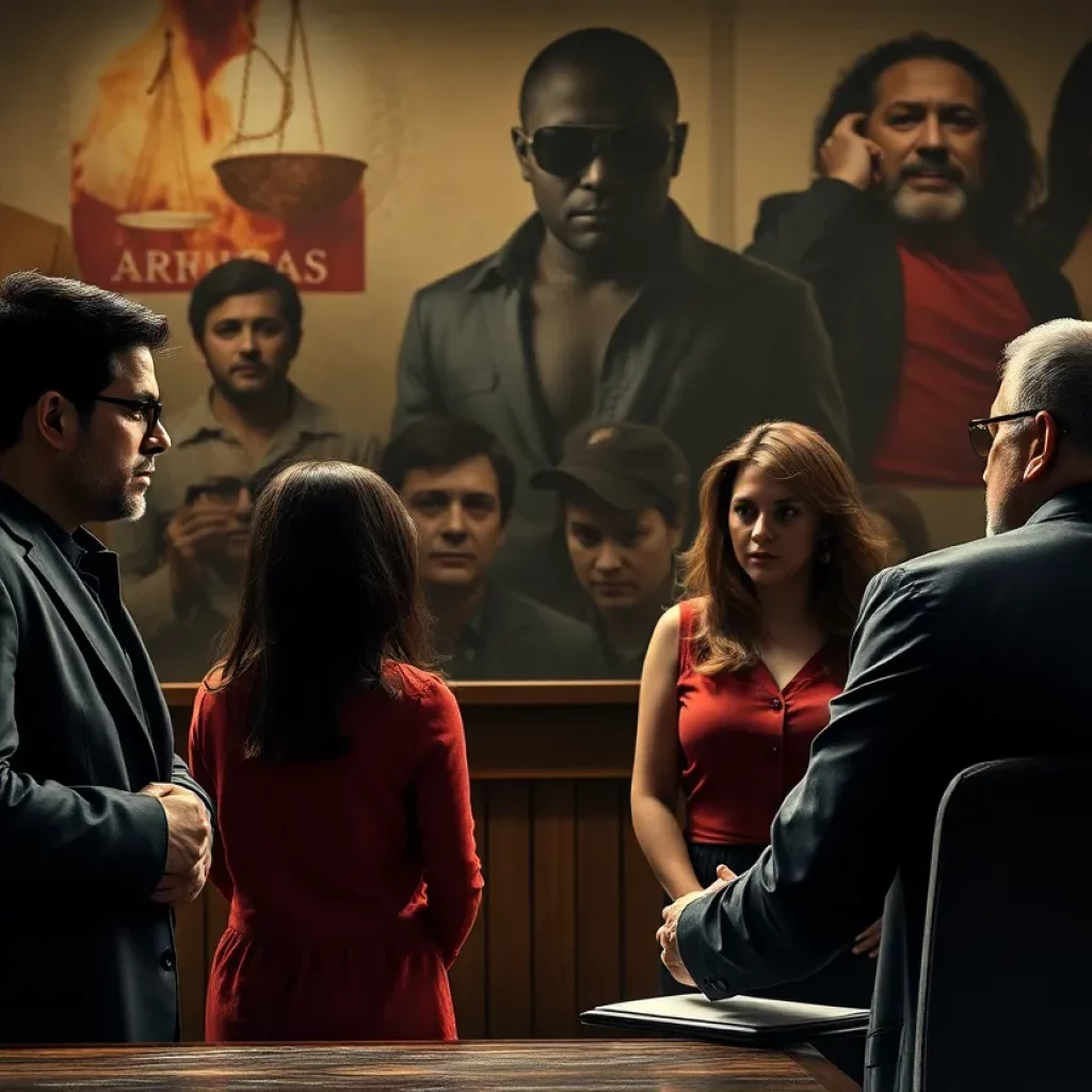 Gravano family in courtroom setting