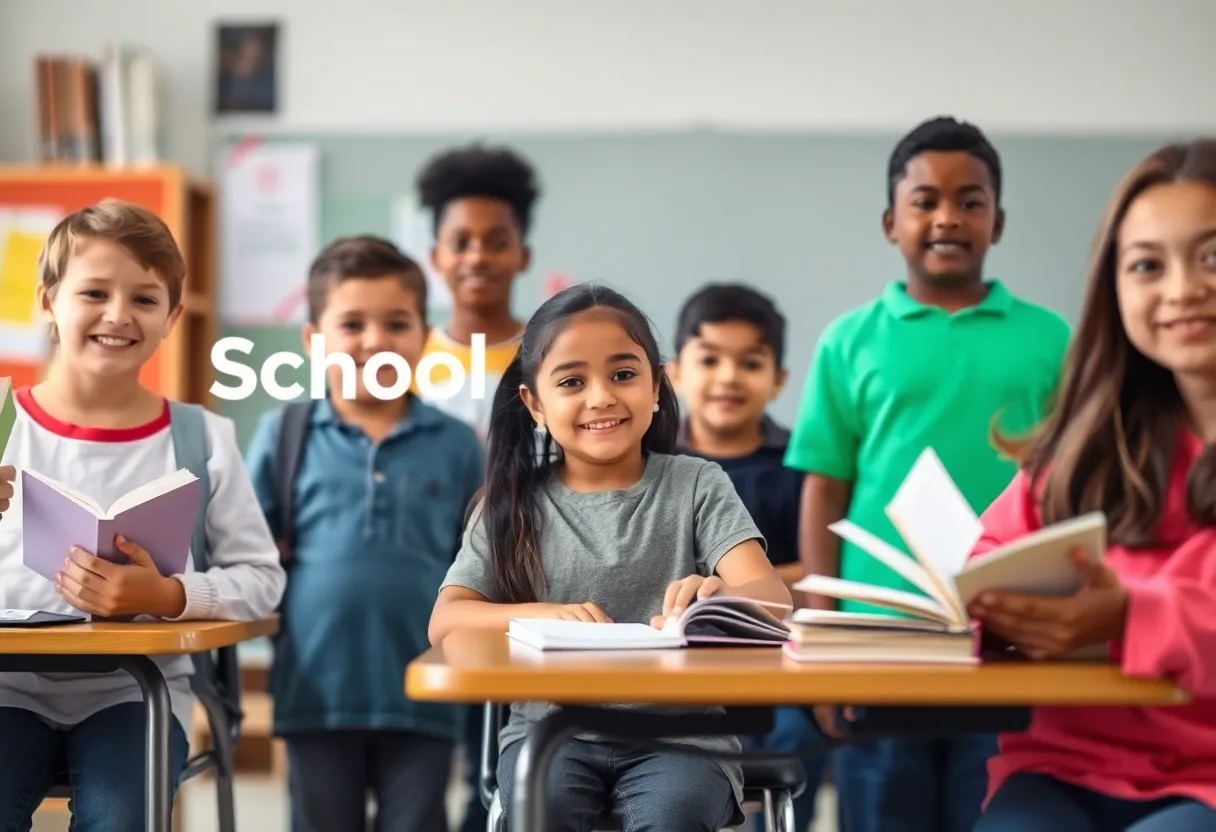Students in a classroom representing educational diversity and opportunities