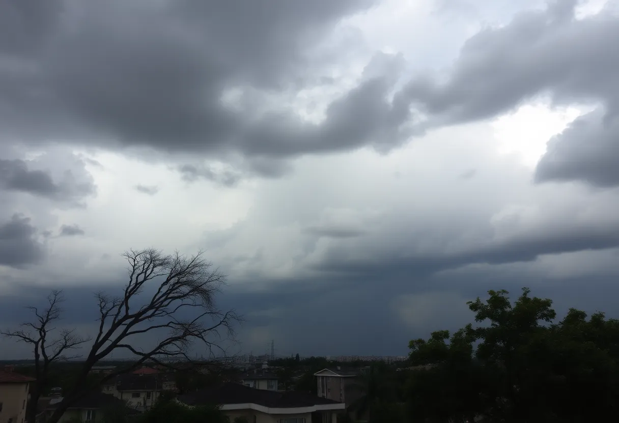 Severe weather causing damage in Charlotte NC