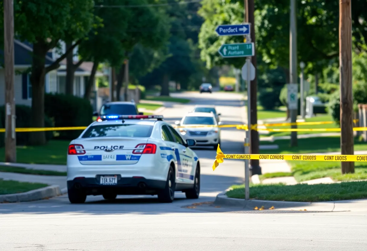 Scene of a police investigation in South Charlotte, NC