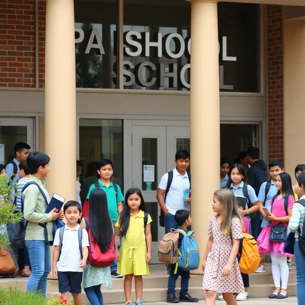 Children in a classroom at a top private K-12 school in Charlotte