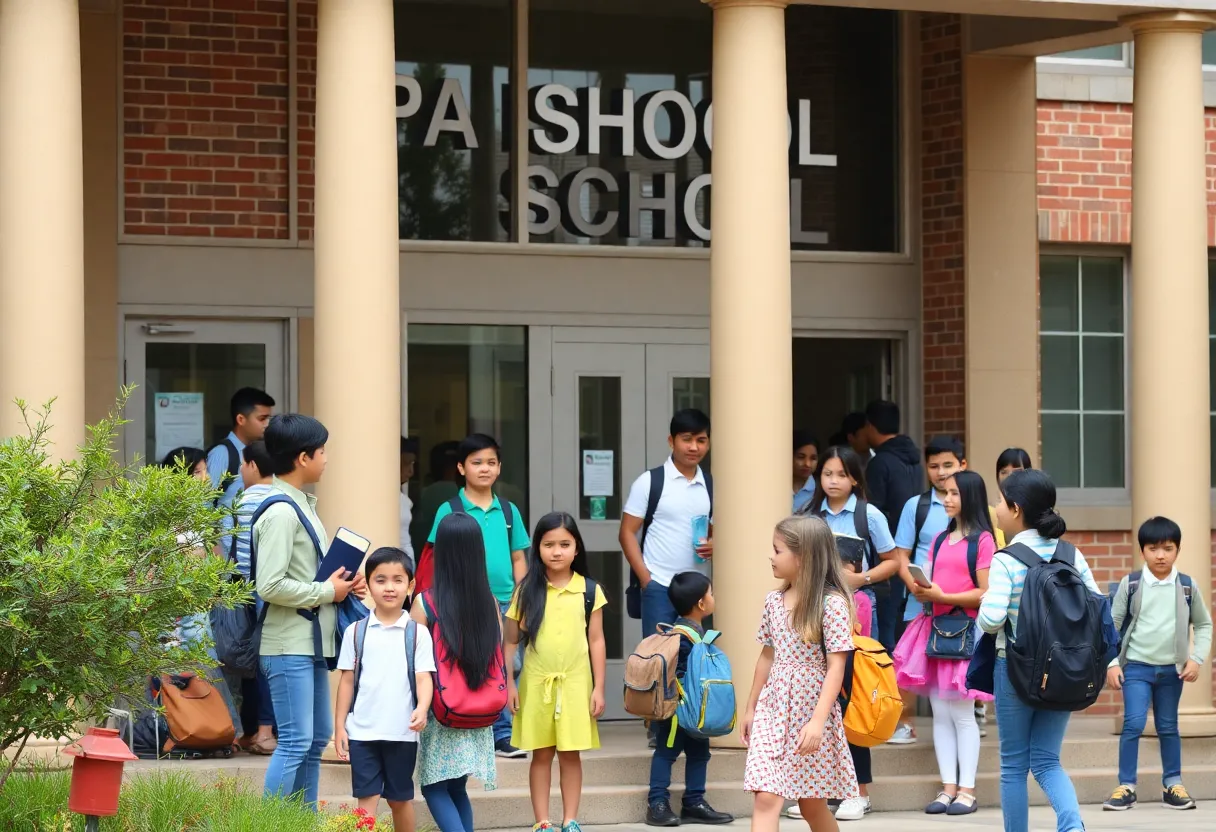 Children in a classroom at a top private K-12 school in Charlotte