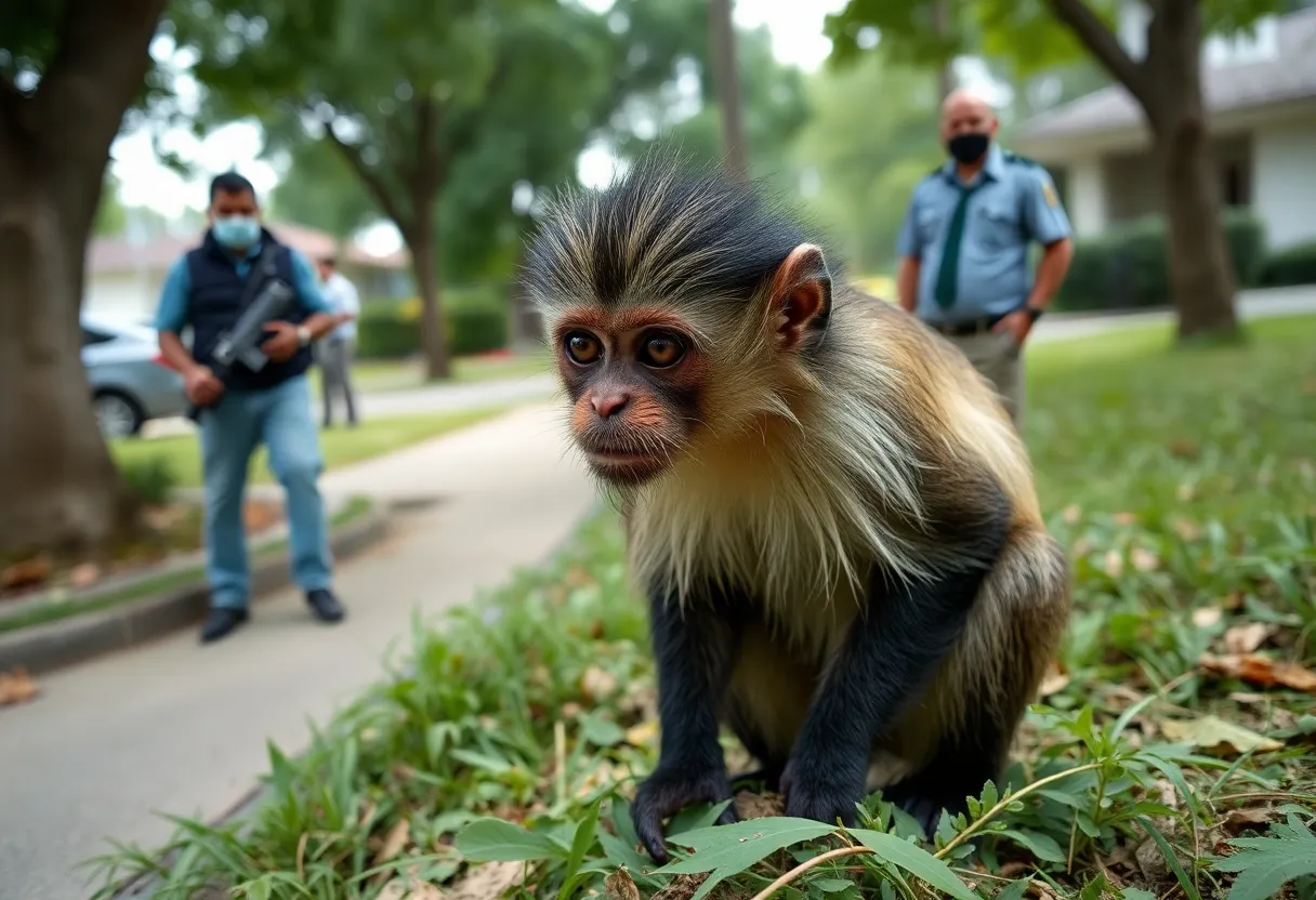 Capuchin monkey spotted in suburb near Charlotte, NC