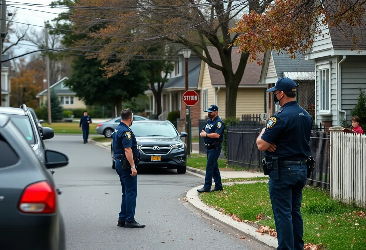 Police presence in a Charlotte neighborhood addressing safety issues