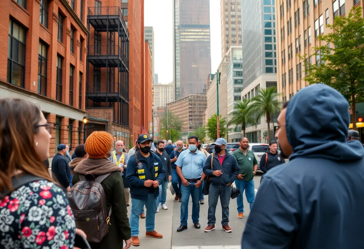 Community leaders discussing public safety in Charlotte