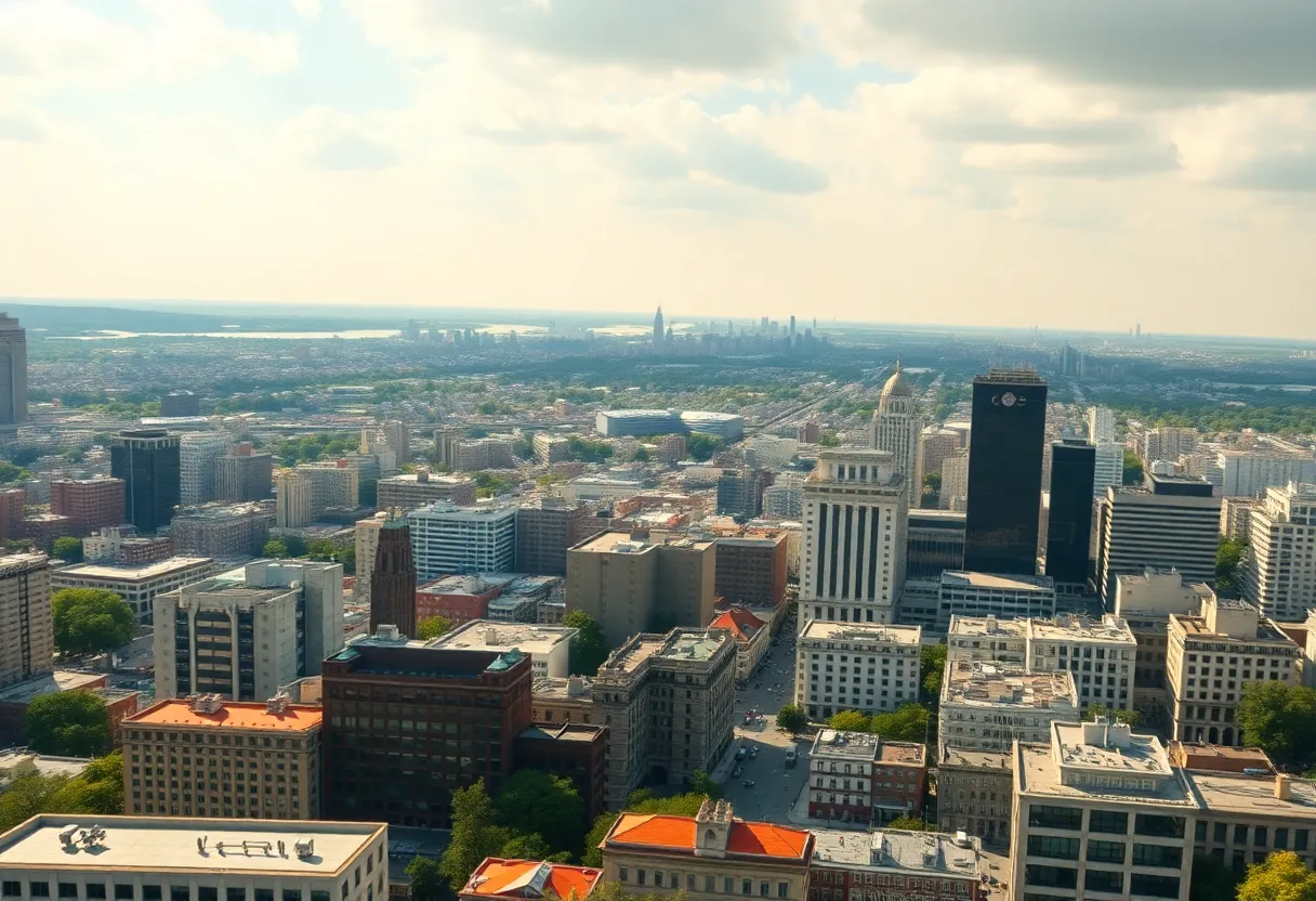 Urban landscape symbolizing community and legal legacy