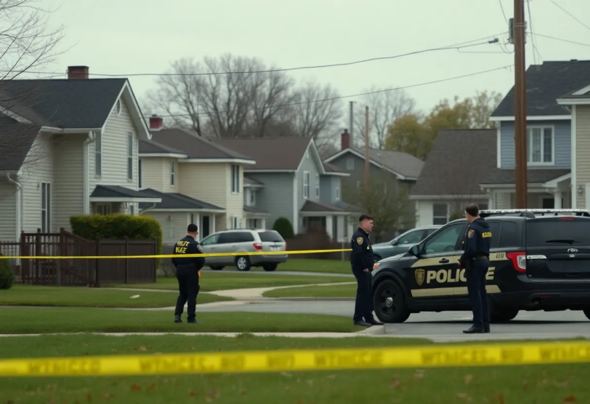 A quiet neighborhood street in Charlotte where a tragic event occurred.