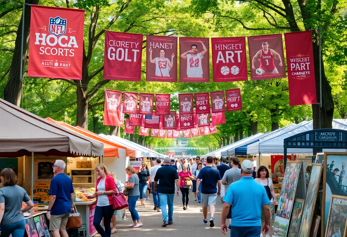 Vibrant weekend events in Charlotte, NC showcasing sports and festivals.