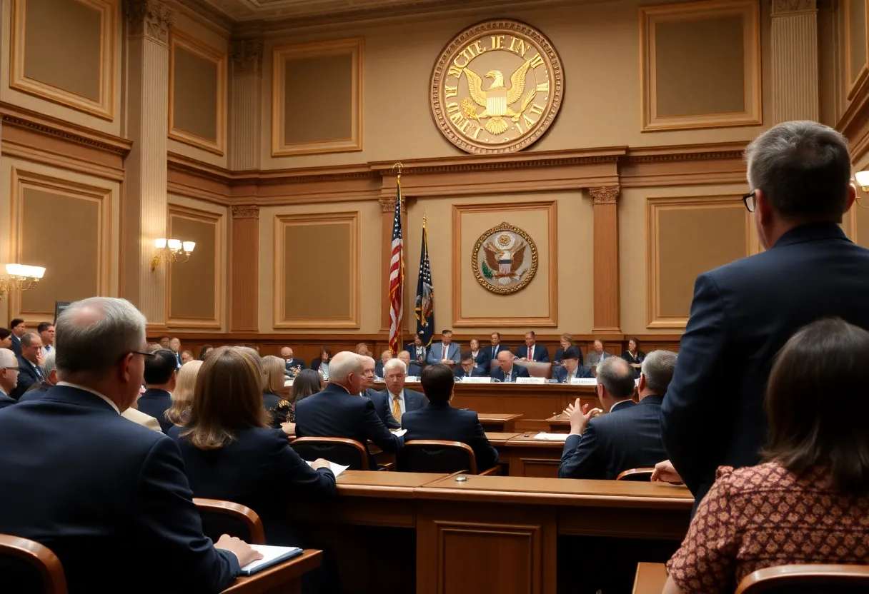 Image of a congressional hearing discussing public safety issues