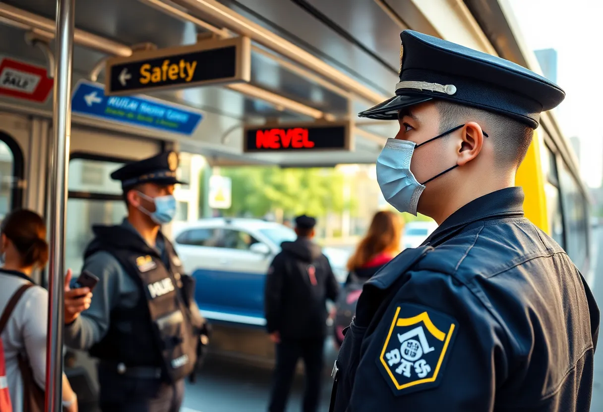Community safety measures on public transportation in North Carolina.