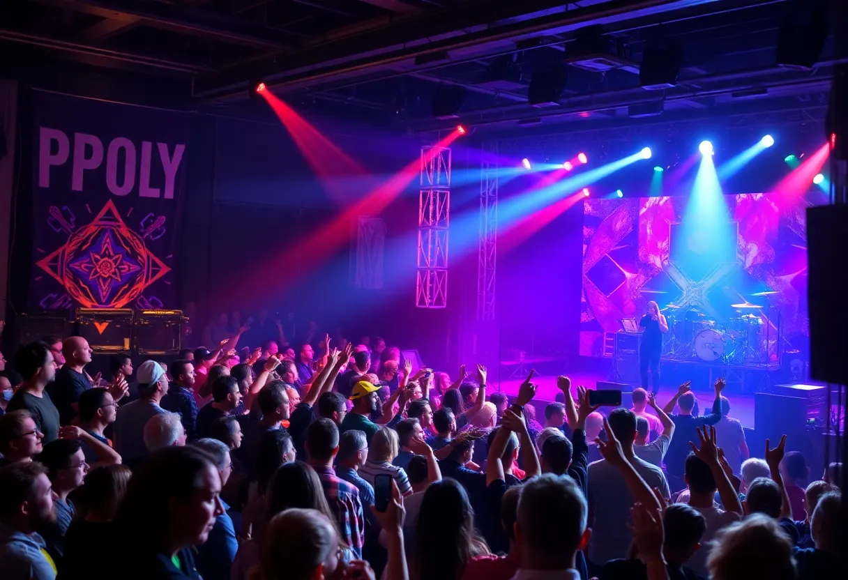 A lively audience enjoying a concert in Charlotte