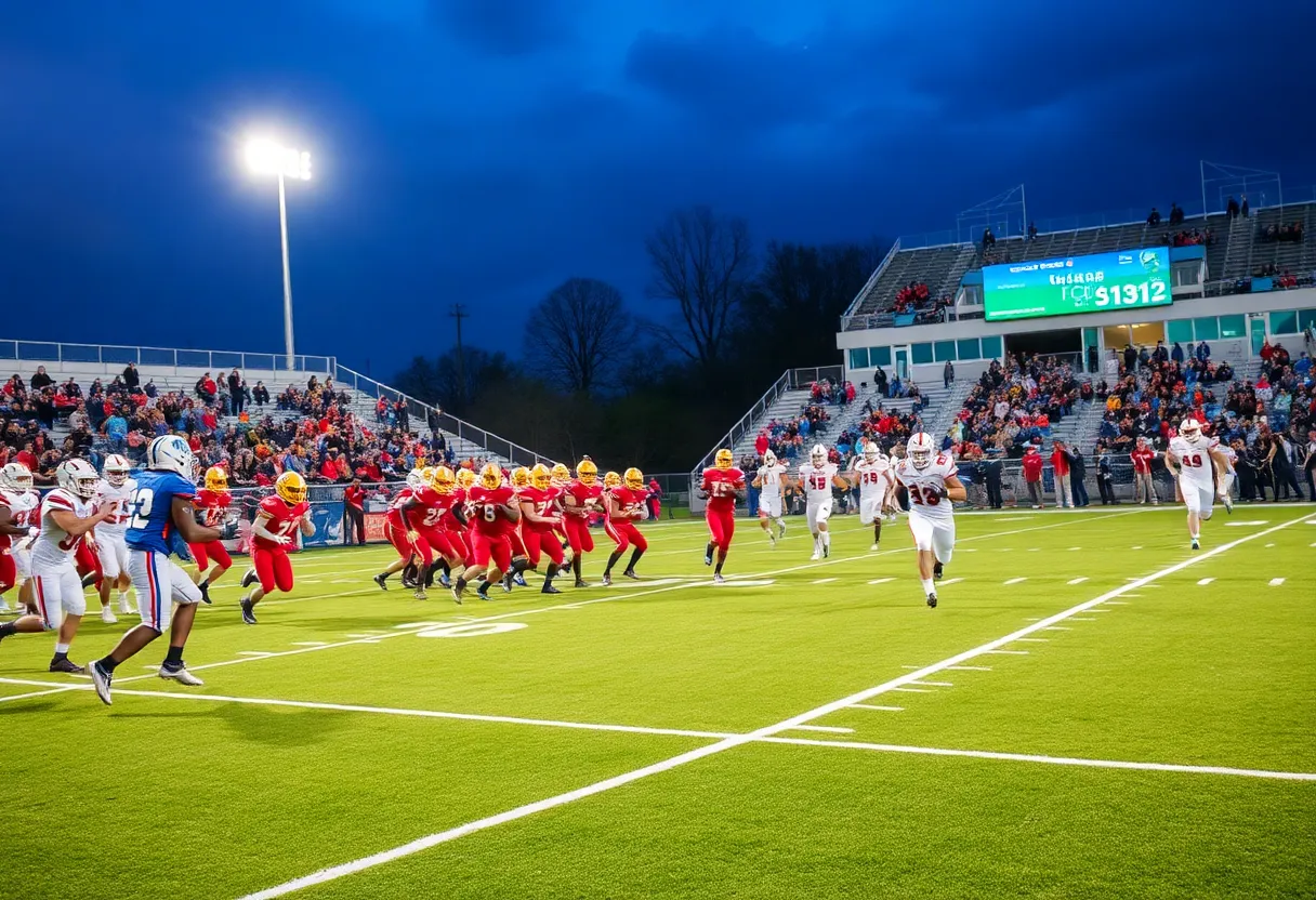 High school football teams competing in NCISAA rankings