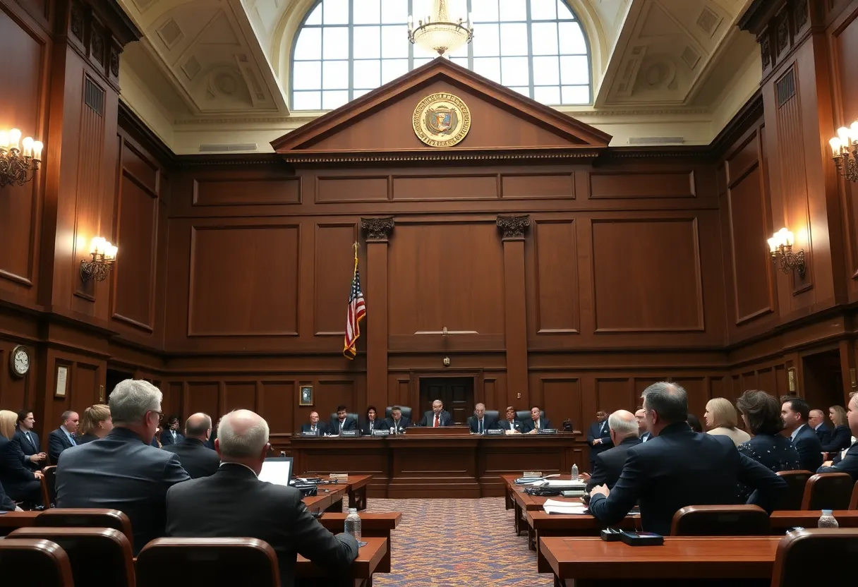 Lawmakers discussing new crime legislation in Raleigh, North Carolina