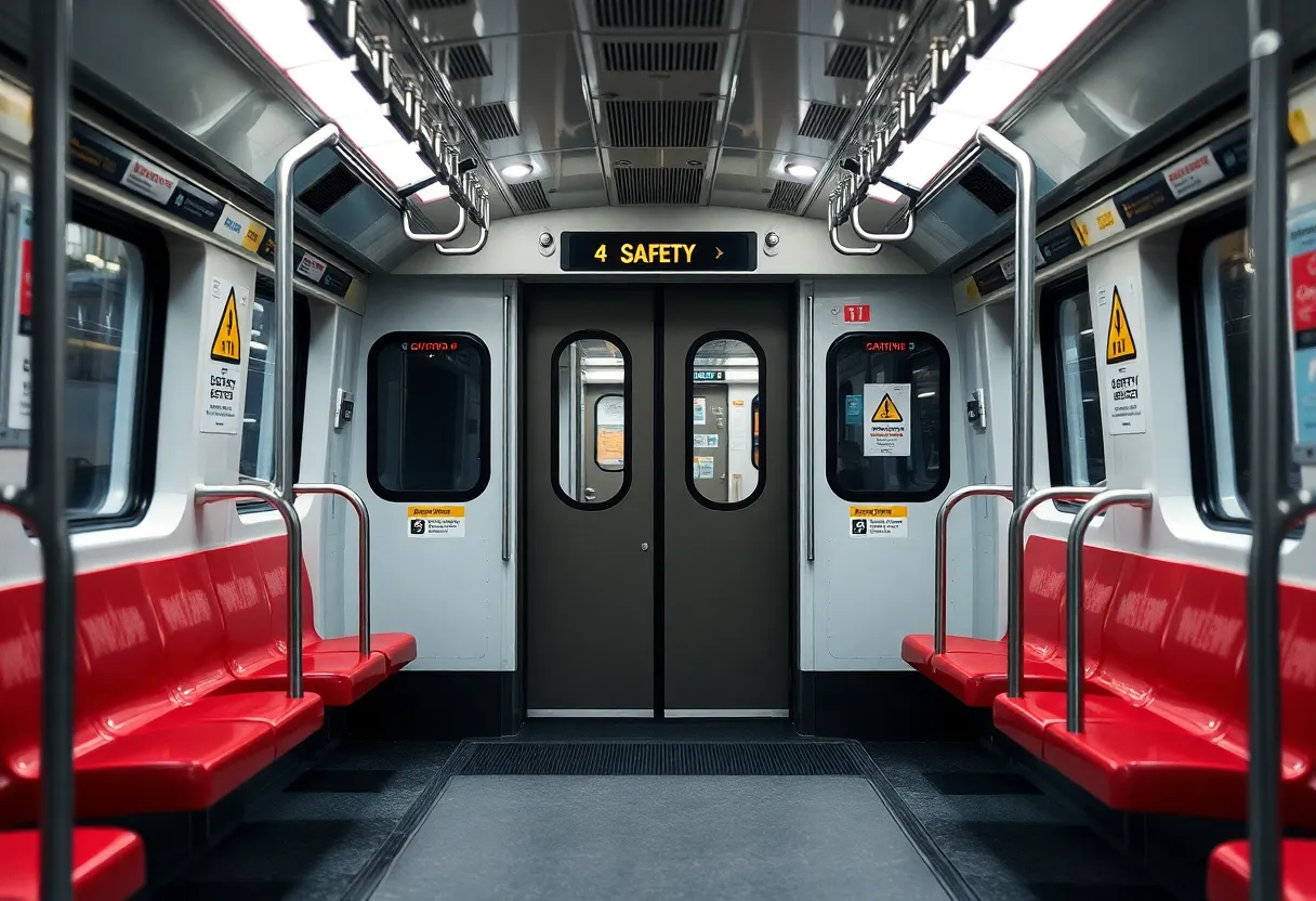 Light rail train representing public safety concerns in Charlotte