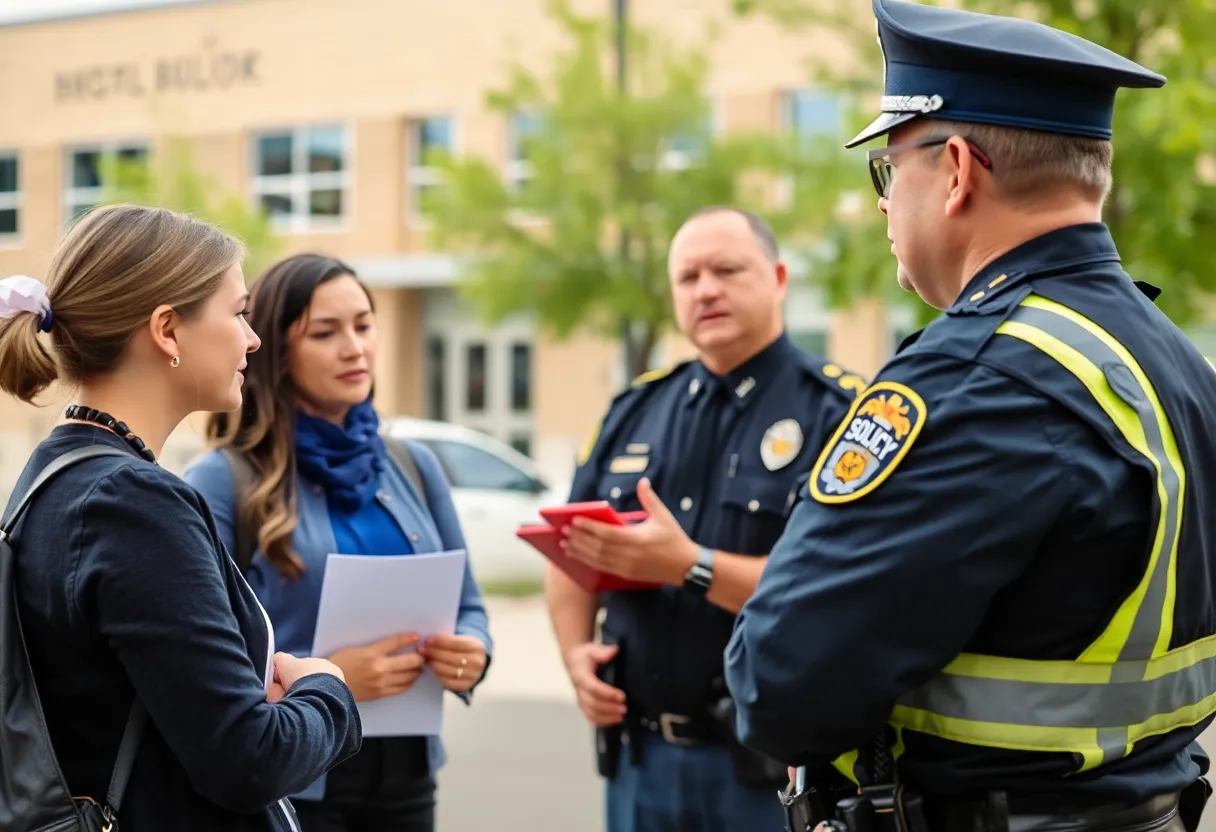 Swearing-in ceremony for the new Chief of Police at Charlotte-Mecklenburg Schools