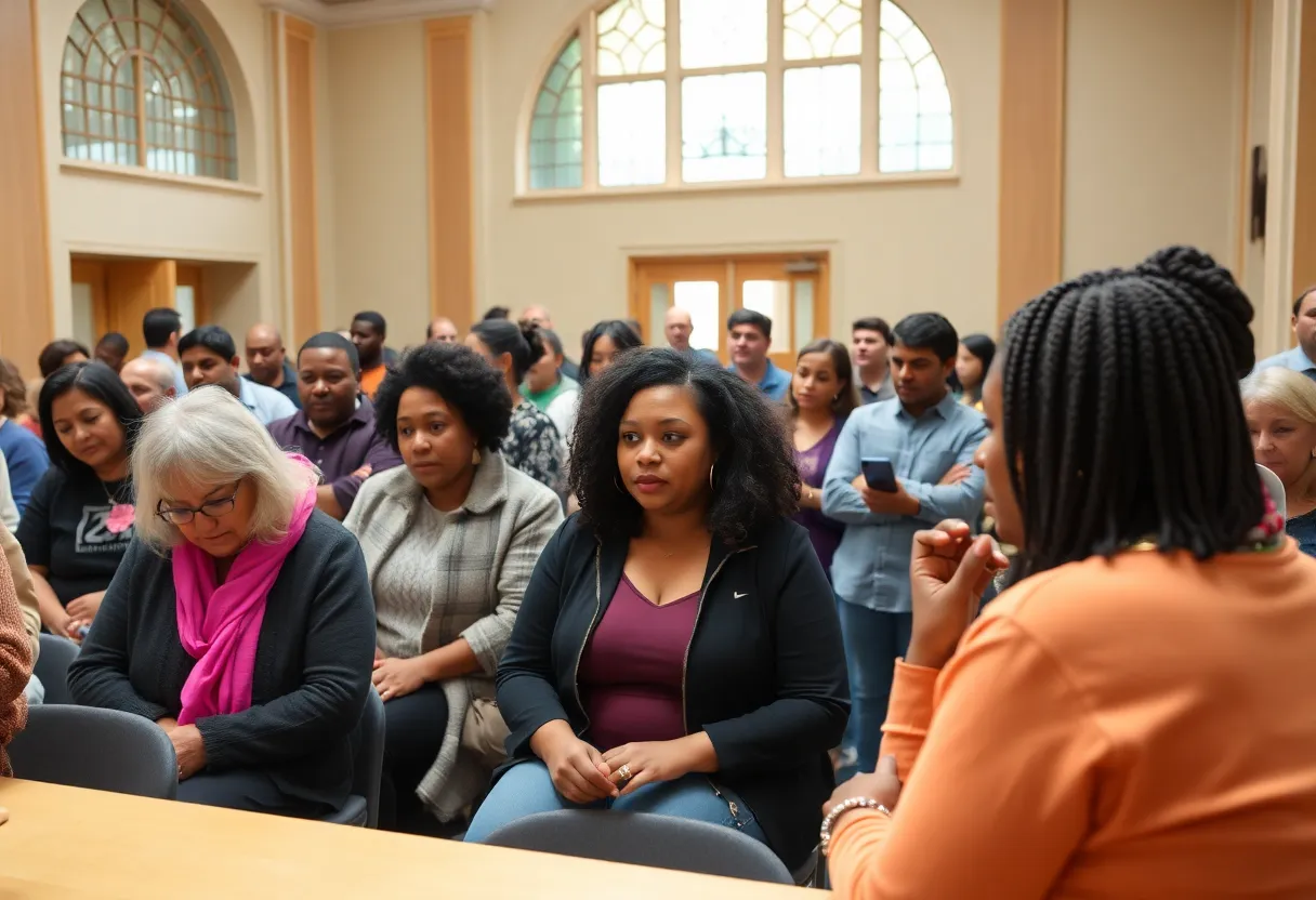 Community gathering addressing violent crime concerns in Charlotte