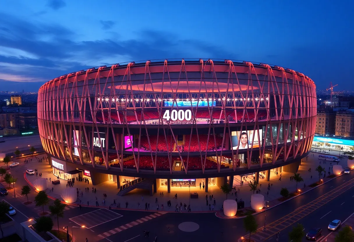 Artist rendering of the new Charlotte entertainment venue