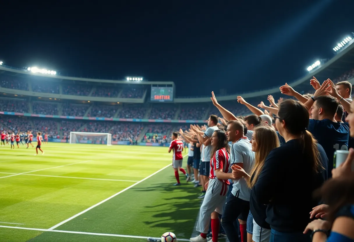 Senior players honored during Charlotte Men's Soccer match