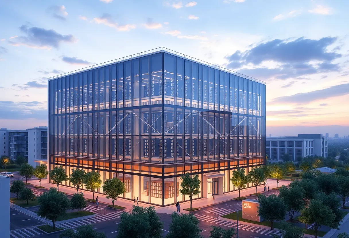 Rendering of Digital Realty's new data center in Charlotte