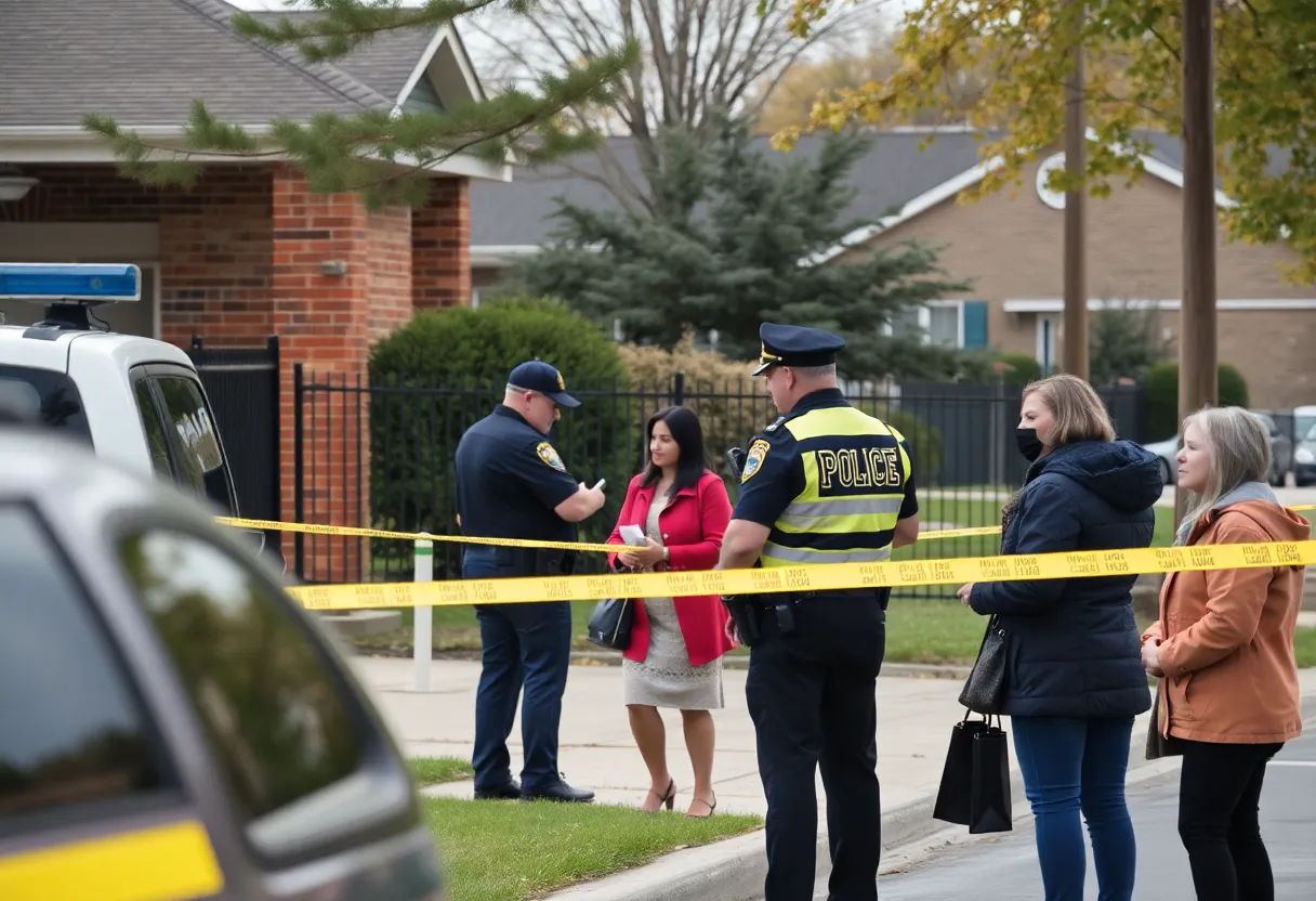 Police investigating outside a school in Charlotte