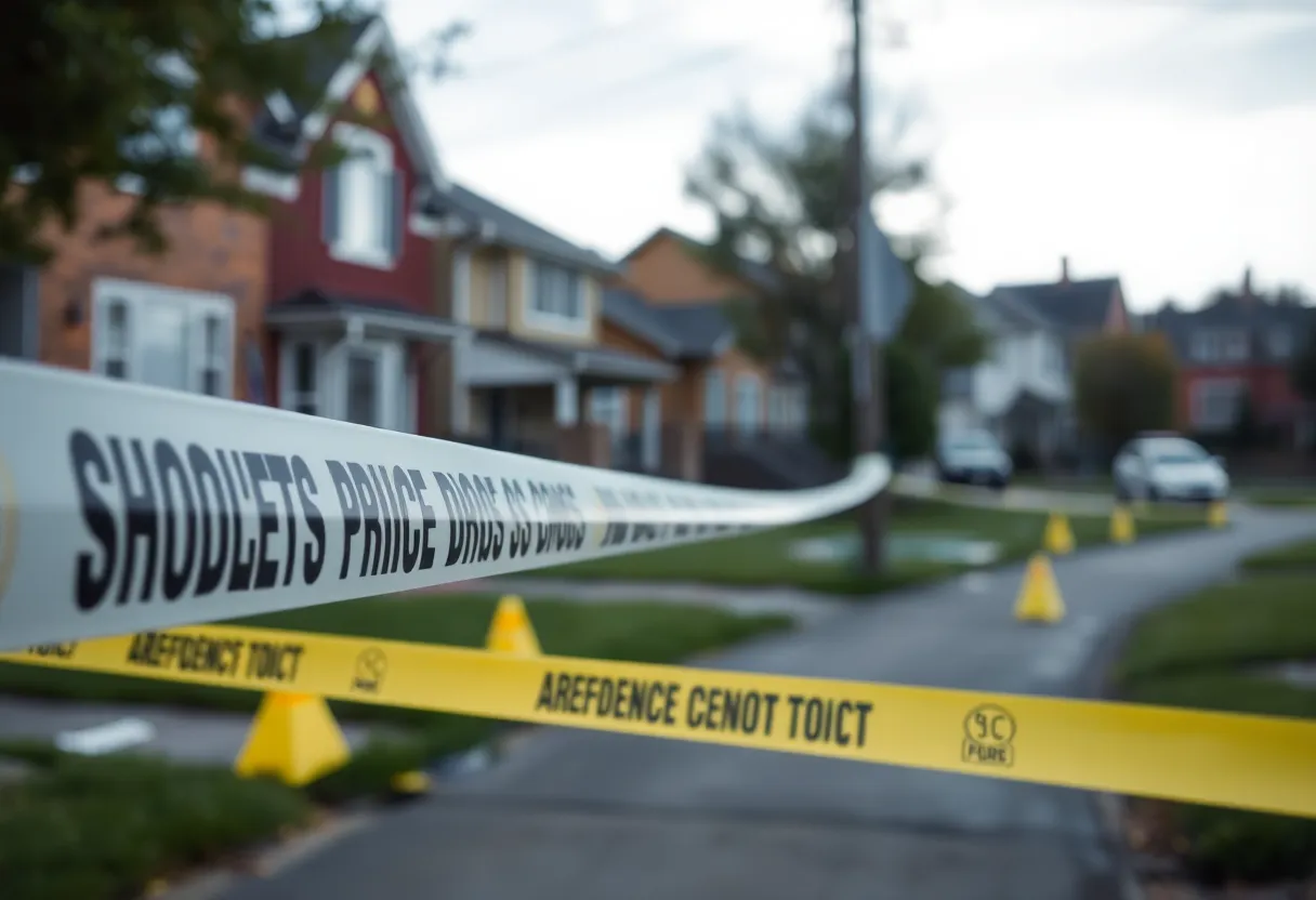 Police investigation at a crime scene in Charlotte