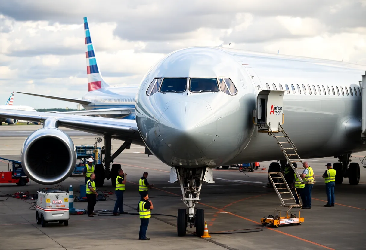 American Airlines aircraft at Charlotte Douglas International Airport