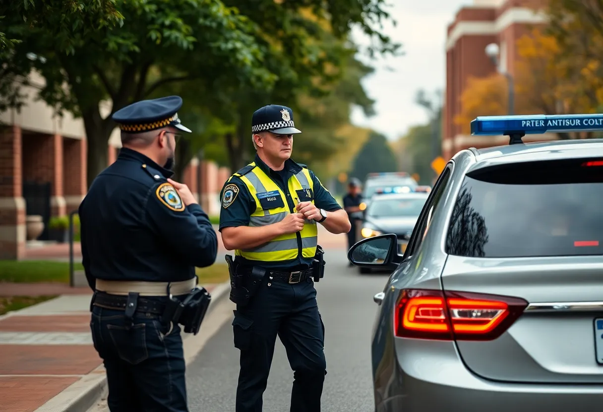 Police responding to a campus incident at UNC Charlotte.