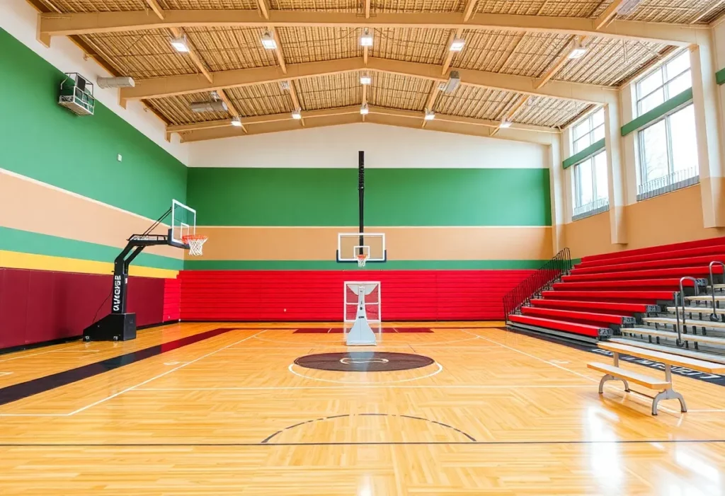 New athletic equipment in a Charlotte sports facility