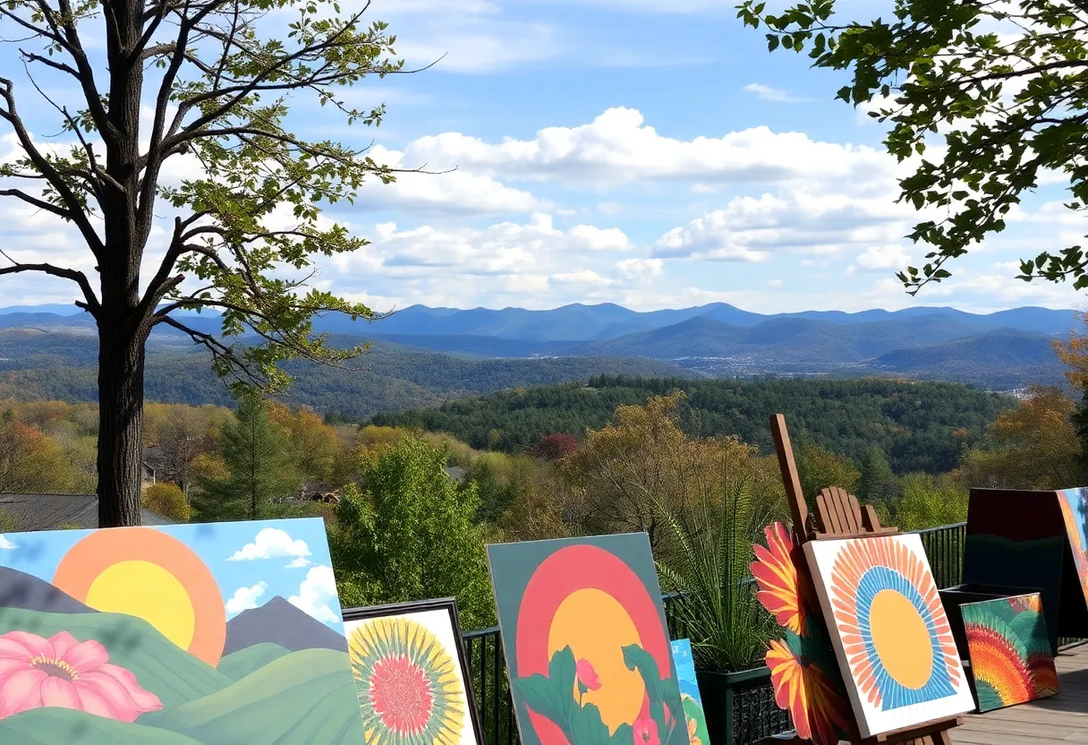 Lush mountains and artistic scenes from Asheville
