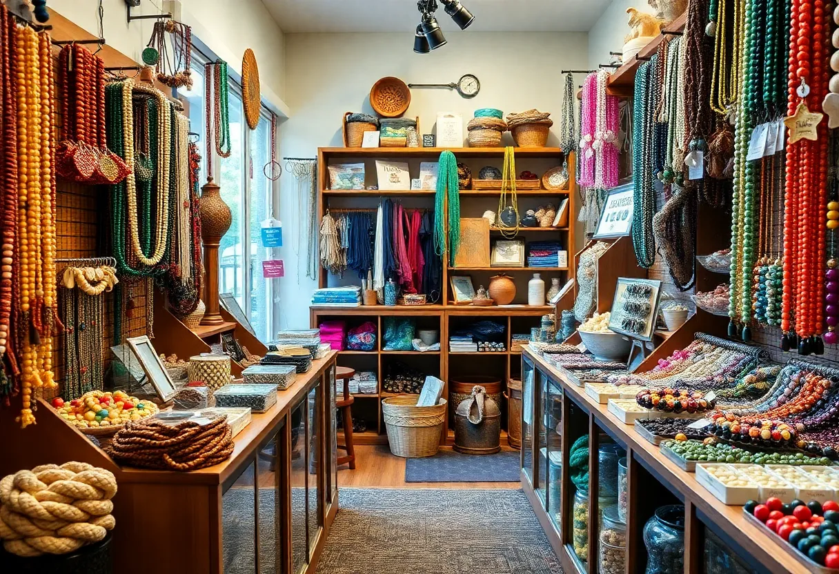 Assorted beads and jewelry-making supplies in Beads Inc.