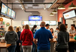 Franchisees celebrating at the Bojangles Franchise Awards