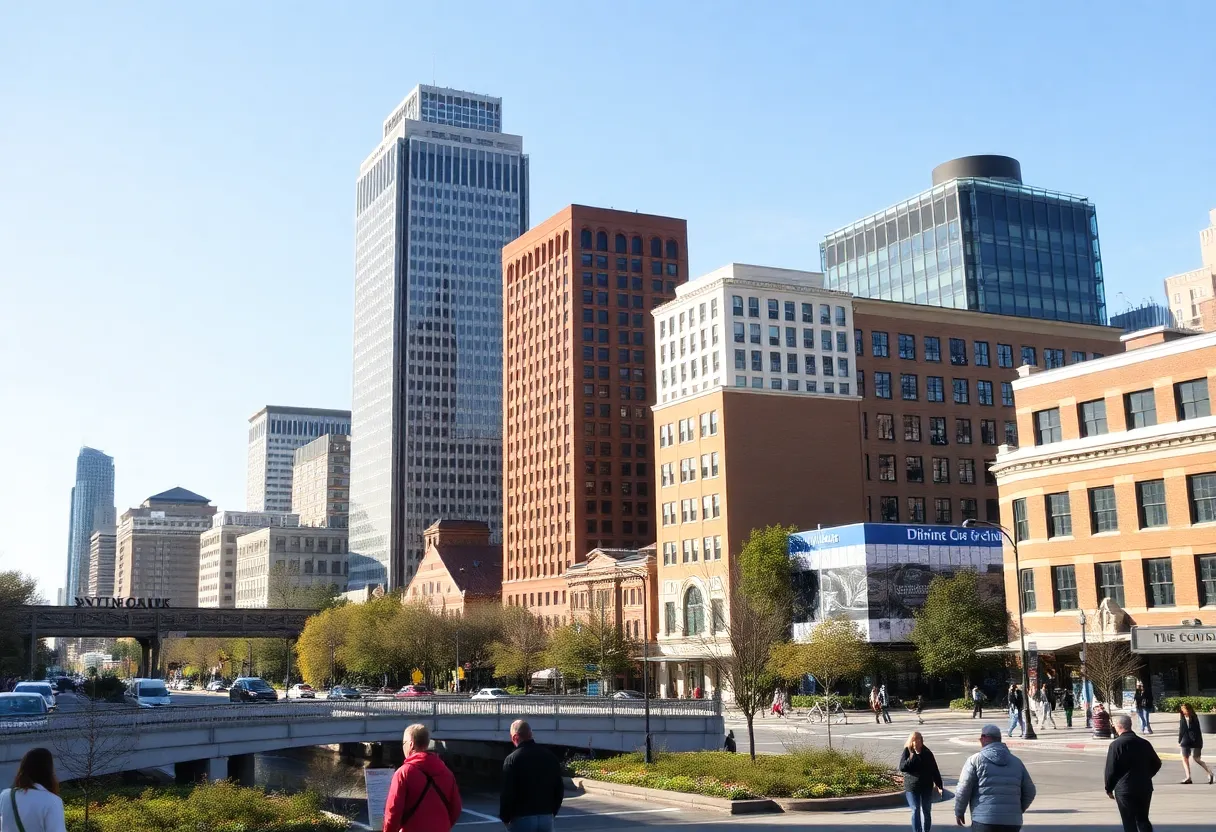 Civic engagement in Charlotte with people participating in voting activities