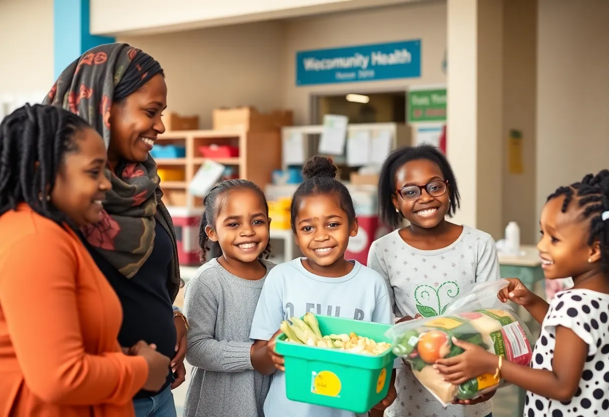 Families receiving nutritional assistance at Gaston County WIC program