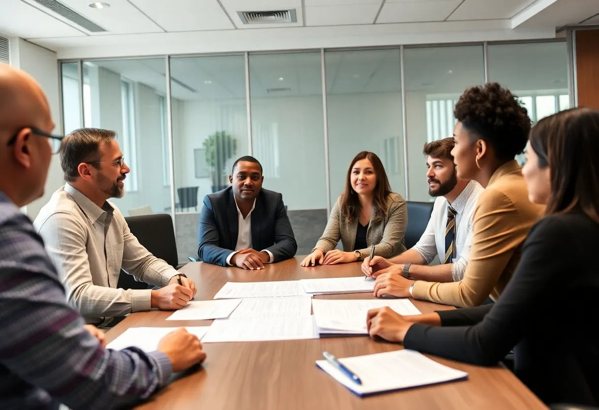 Leaders in Guilford County discussing economic growth strategies.
