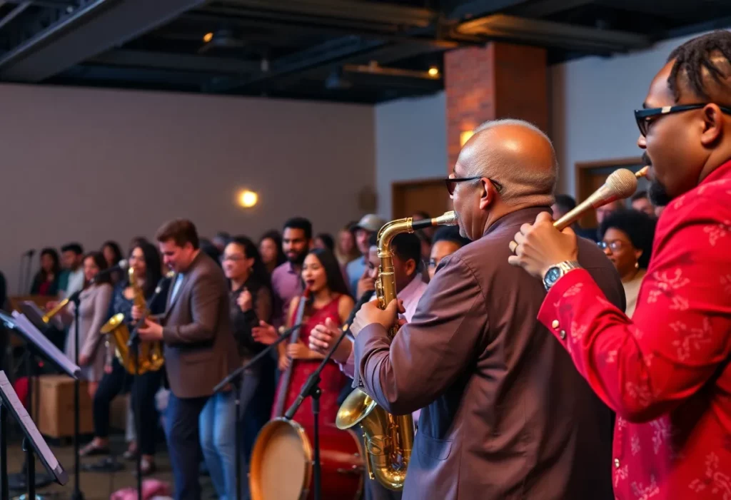 A scene from the Jazz & Soul Sessions concert at YMI Cultural Center.