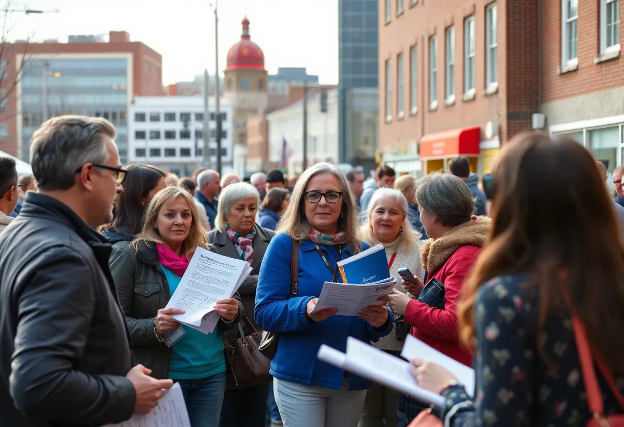Community members engaging in local journalism in Montgomery County