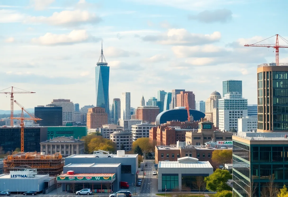 North Carolina skyline showcasing growth and job creation.