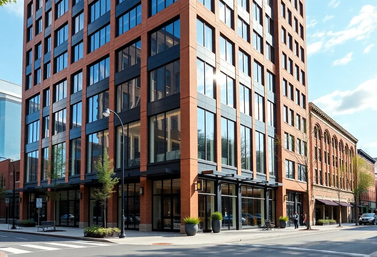 Scout Motors headquarters building in Plaza Midwood, Charlotte