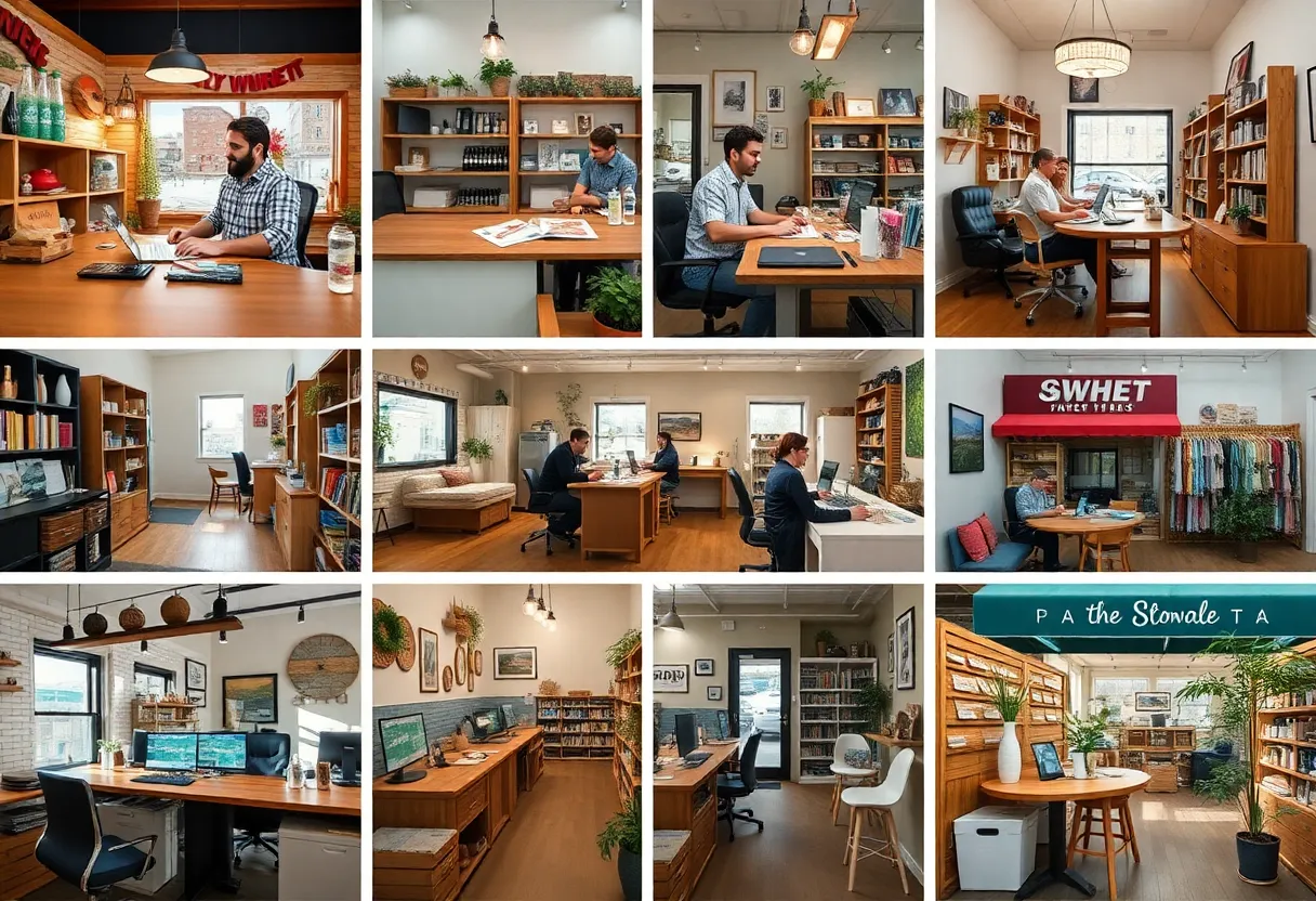 Vibrant business environments showcasing small enterprises in the Southeast