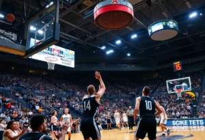 Charlotte 49ers taking on Lafayette Leopards in a college basketball game