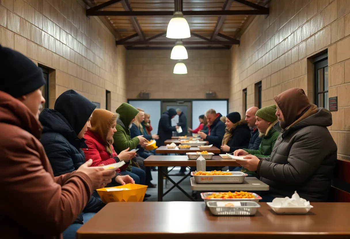 Shelter providing support for homeless individuals in Port Charlotte during cold weather.