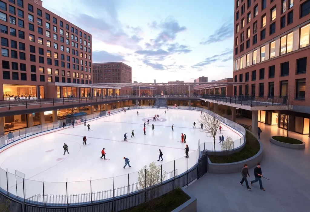 Conceptual design of the Charlotte Checkers practice rink