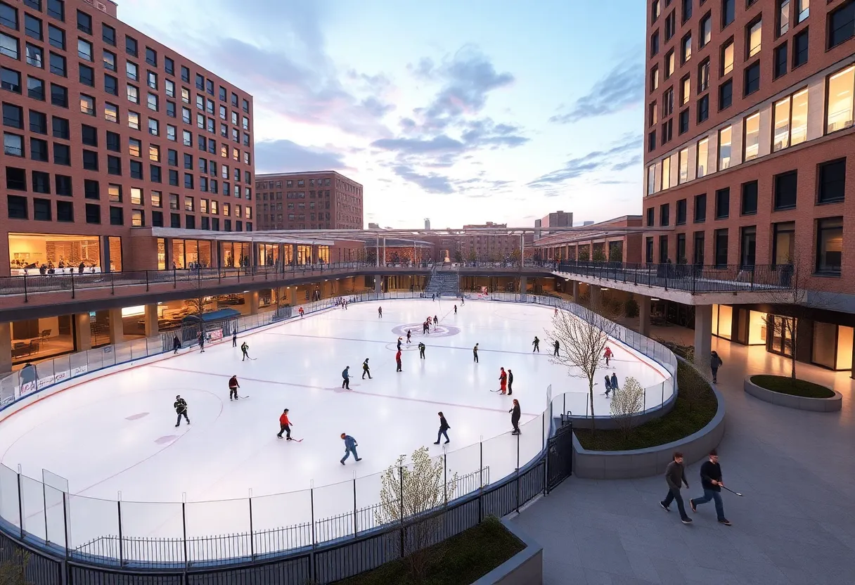 Conceptual design of the Charlotte Checkers practice rink