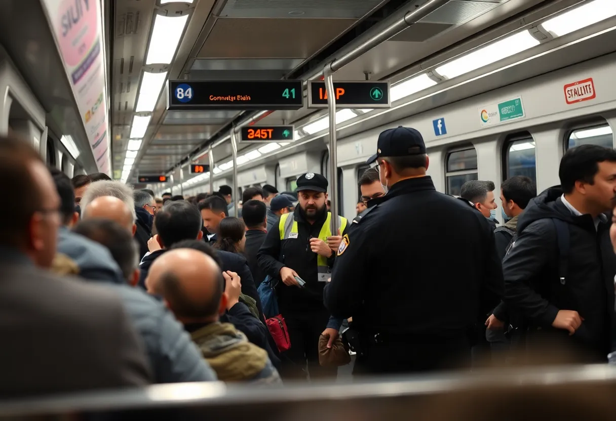 Charlotte commuter train highlighting security measures
