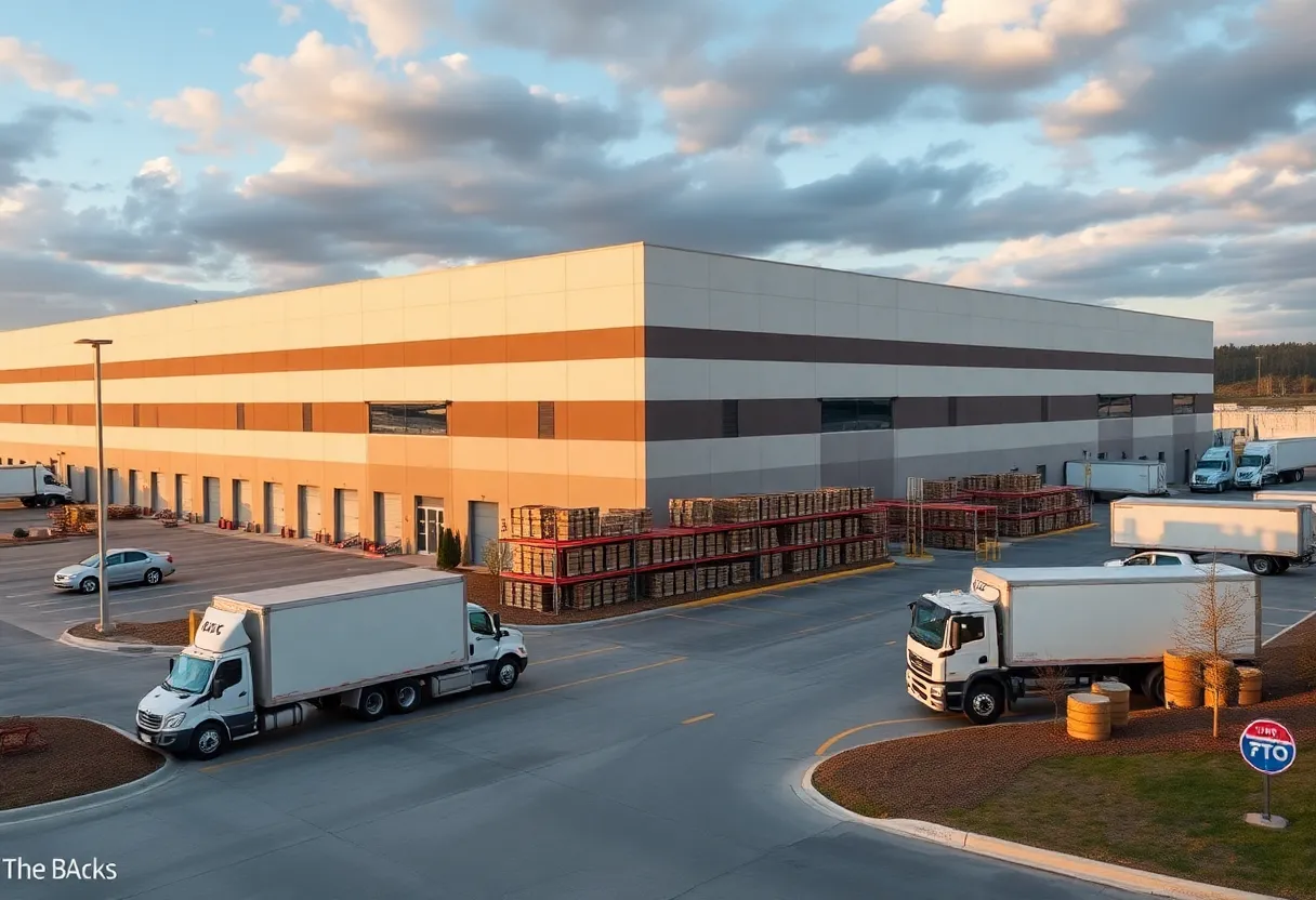 Fulfillment center in Charlotte, NC highlighting logistics and industrial facilities