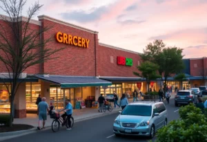Grocery-anchored shopping center in Charlotte