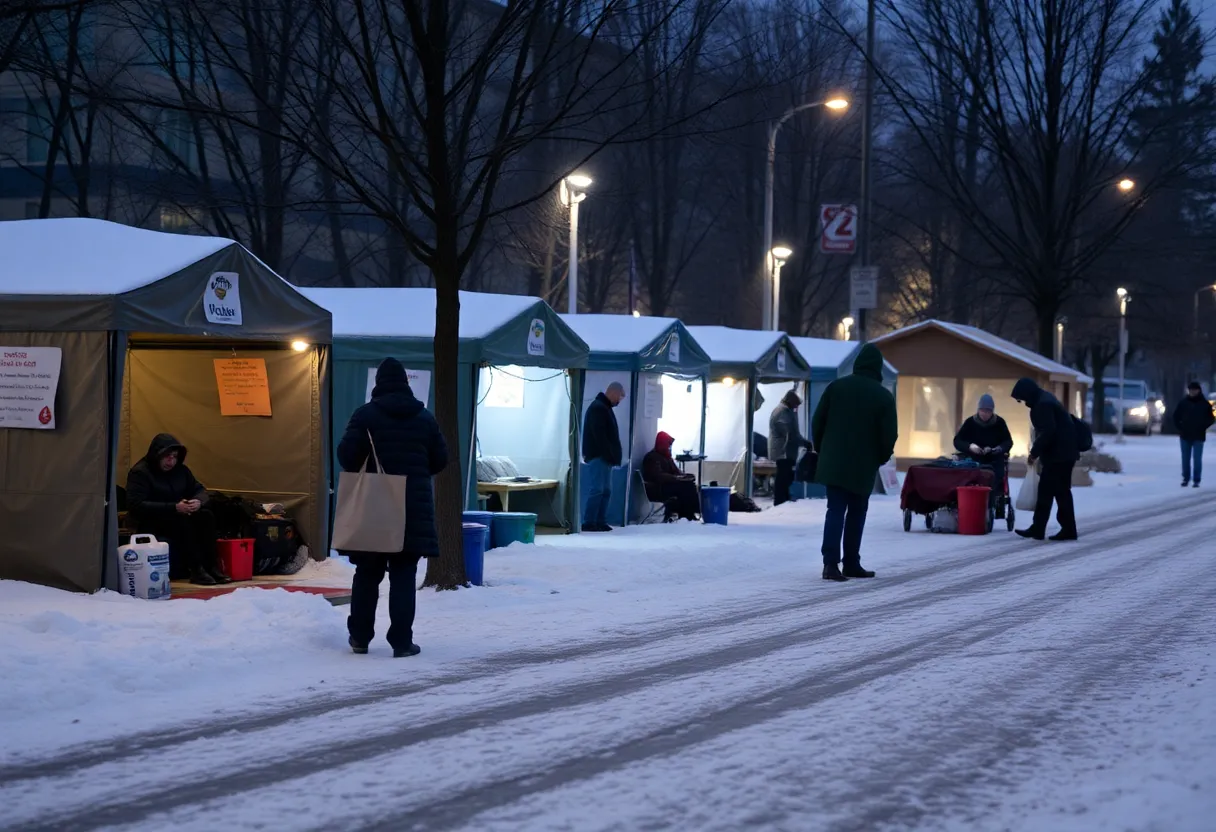 Charlotte winter outreach for homeless individuals in extreme cold