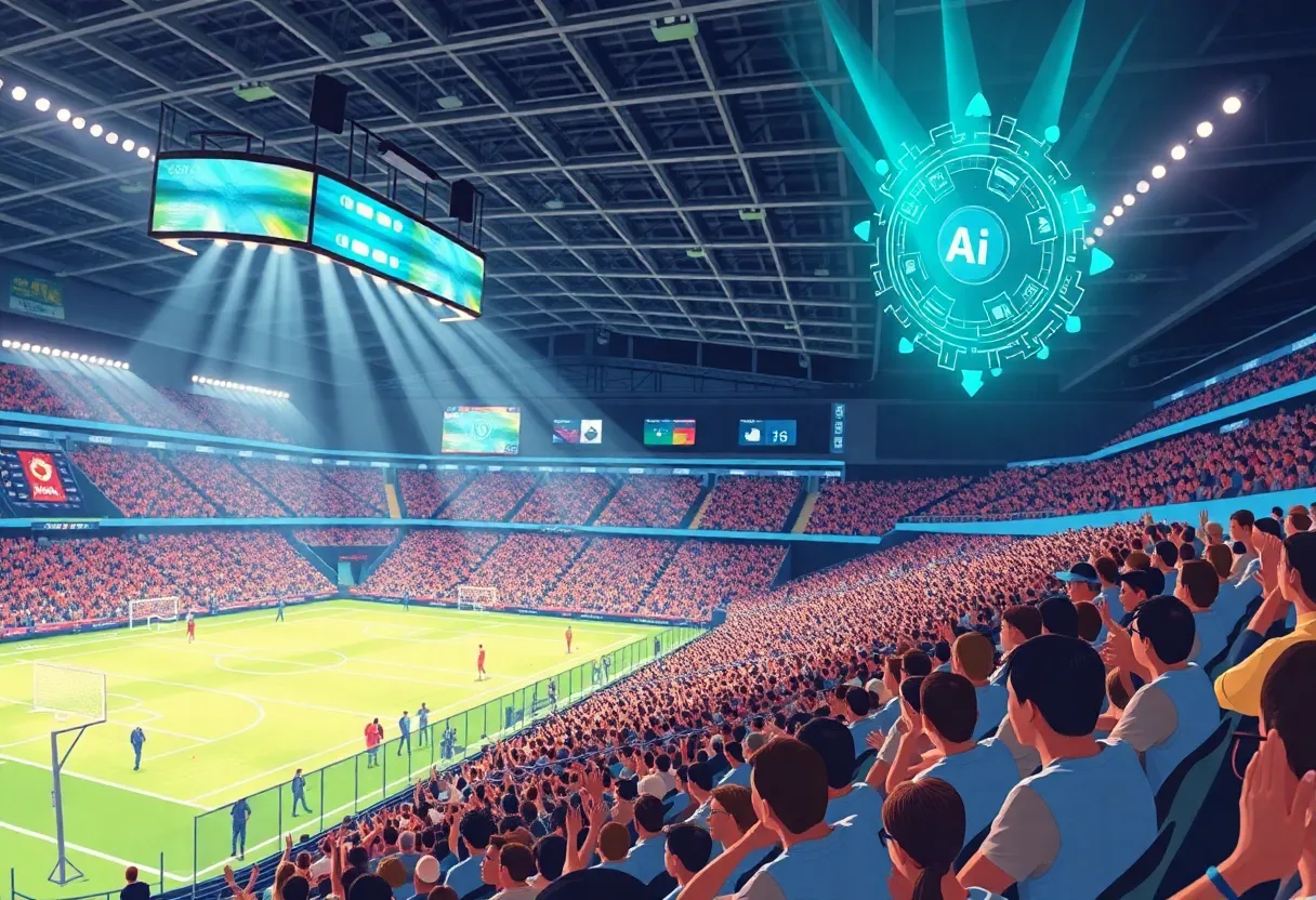 Rendering of the Charlotte Hornets facility featuring smart technology